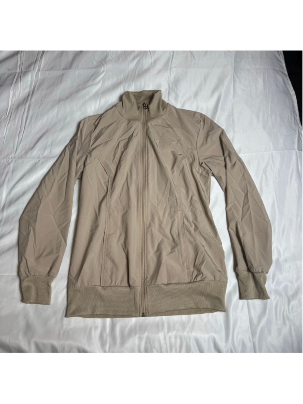 Women's Cherokee Infinity Zip-Up Jacket Size M Beige